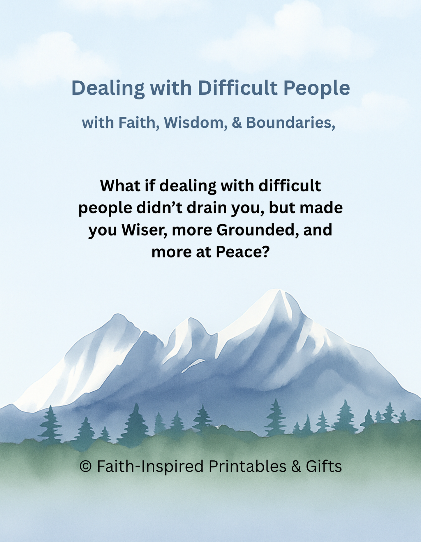 Dealing with Difficult People: A 14-Day Faith-Based Devotional Journal for Setting Boundaries and Finding Peace Paperback