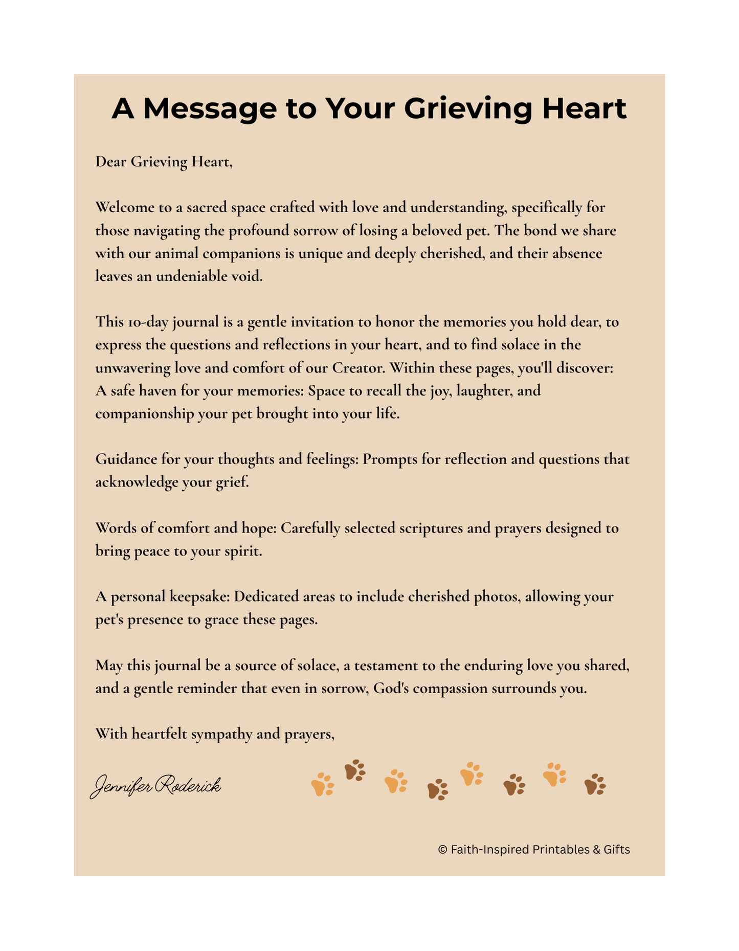 Finding Solace: A Faith-Based Grief Journal for the Loss of a Beloved Pet: A Christian Guide to Process Loss, Celebrate Love, and Find Peace Paperback