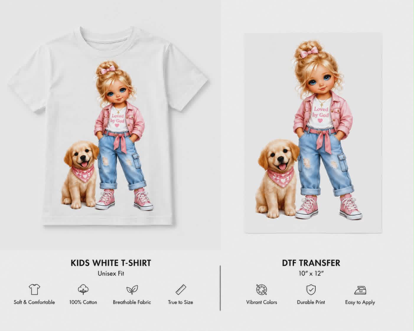 Kids' Graphic Tee – Toddler & Youth Collection – DTF T‑Shirts