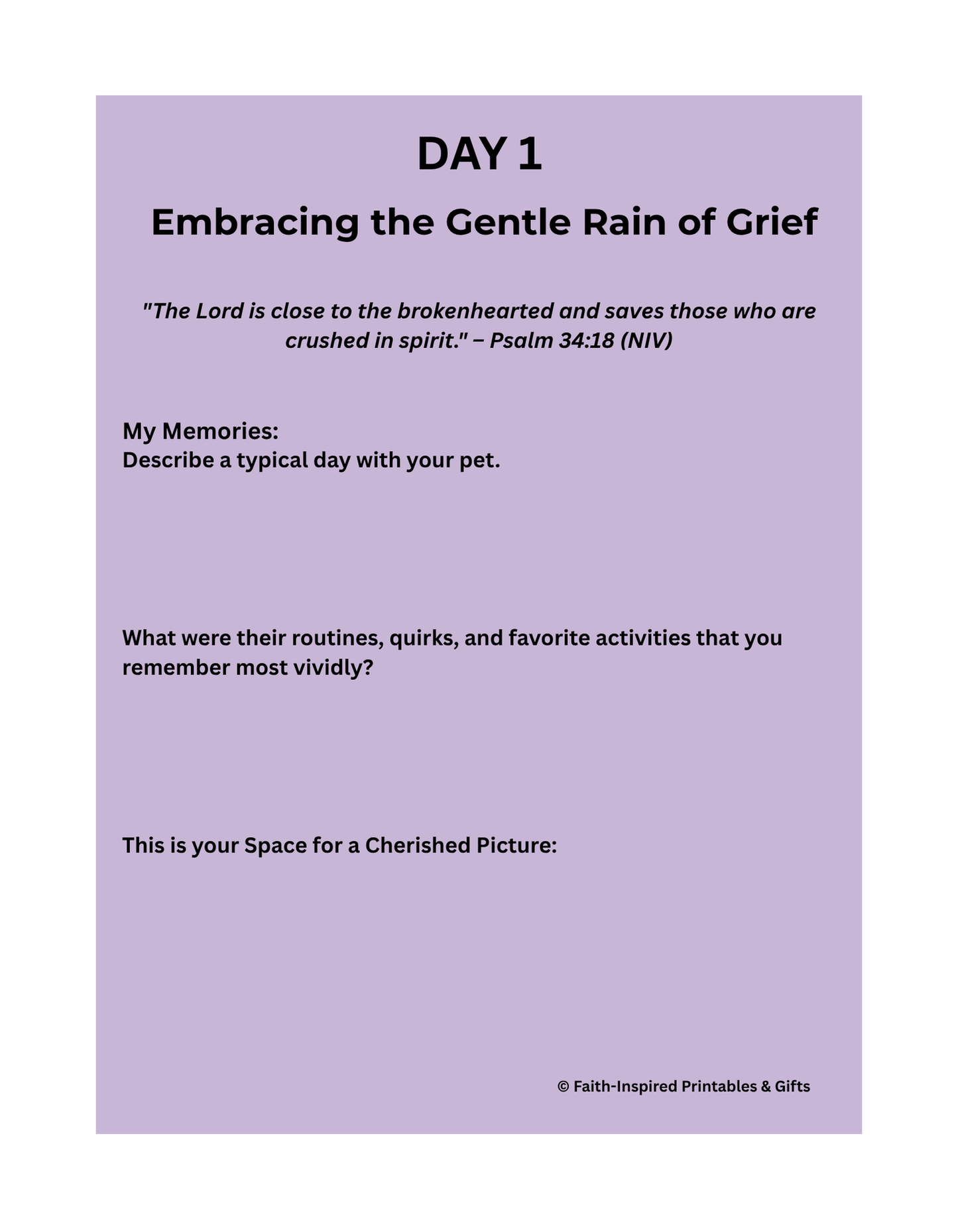 Finding Solace: A Faith-Based Grief Journal for the Loss of a Beloved Pet: A Christian Guide to Process Loss, Celebrate Love, and Find Peace Paperback