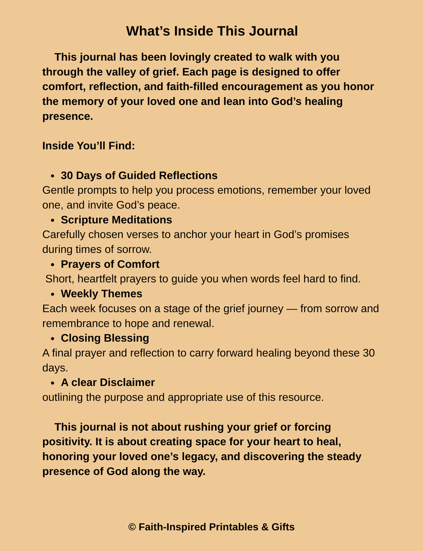 Healing Hearts: A Journal for the Loss of a Loved