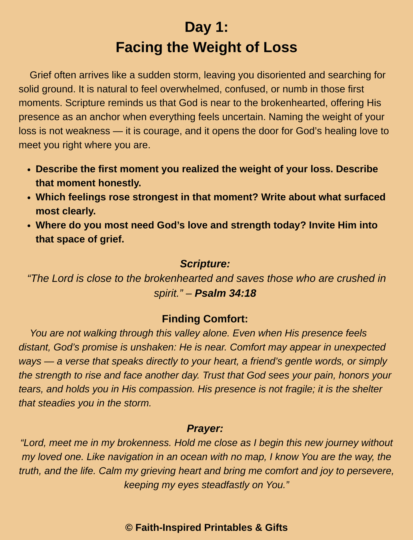 Healing Hearts: A Journal for the Loss of a Loved