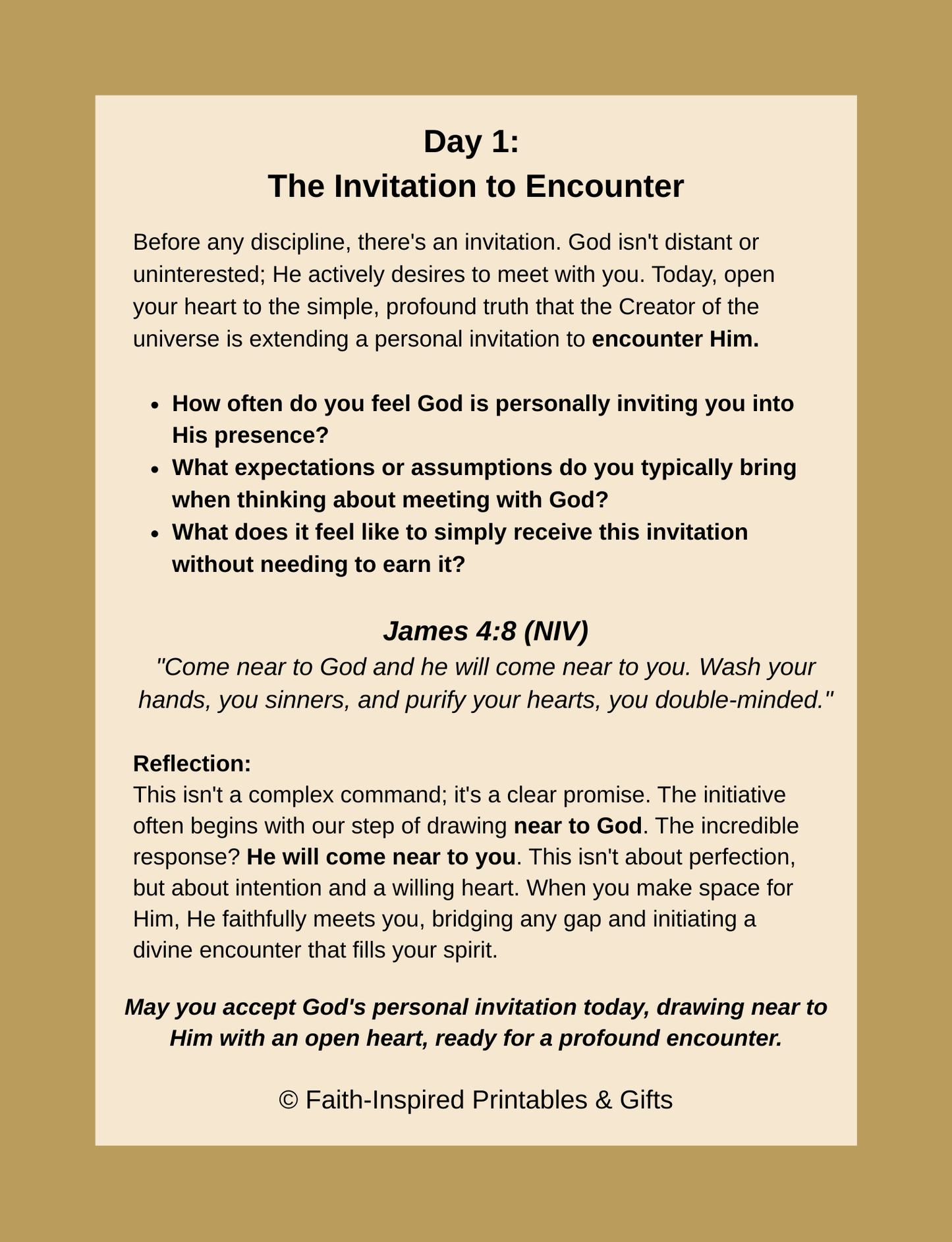 Encountering God: Daily Devotions for Men: Iron & Spirit: A Man’s Faith Journey — A 30-Day Guide to Deepening Your Spiritual Walk Paperback