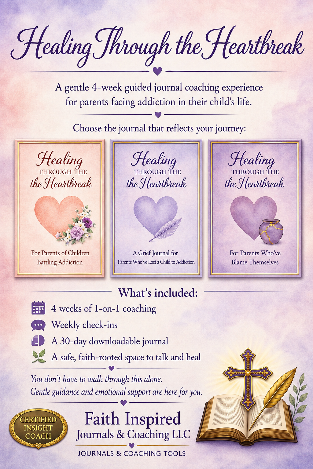 Healing for Parents of Children Affected by Addiction (1‑1 Coaching + Journal)