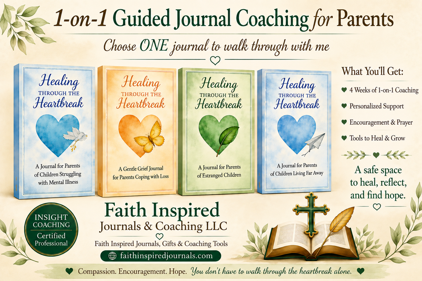 Healing Through the Heartbreak: Guided Support for Parents & kid issues (1‑1 Coaching + Journal)