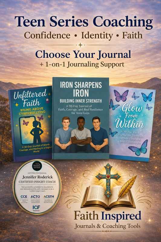 Teen Journal Coaching Bundle: 4 Week 1‑1 Session + Digital Journal of Your Choice