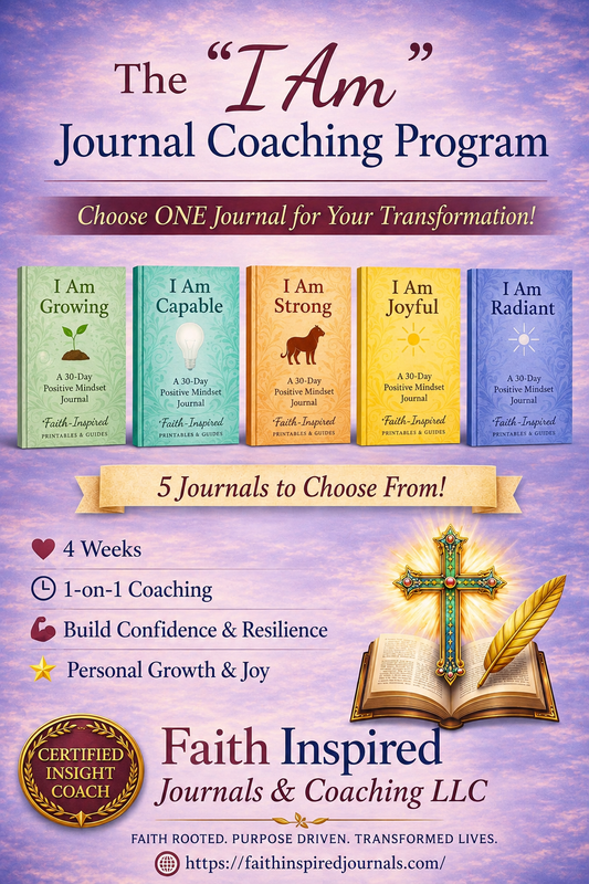 “I Am” Growth Mindset Coaching Program (1‑1 Coaching + Journal)