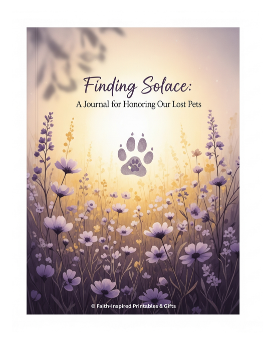 Finding Solace After Pet Loss: (1‑1 Coaching) + Reflection Journal