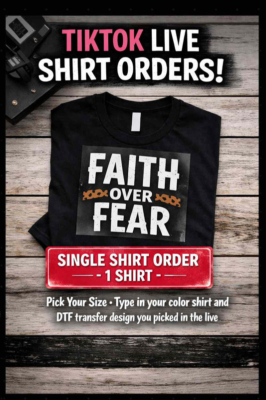 (TikTok Live Only) Single Shirt Order