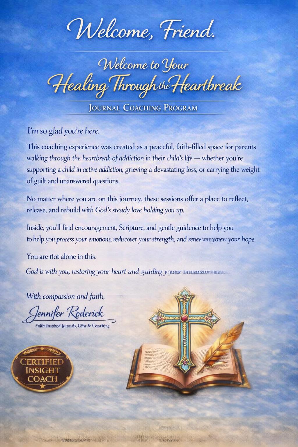 Healing for Parents of Children Affected by Addiction (1‑1 Coaching + Journal)