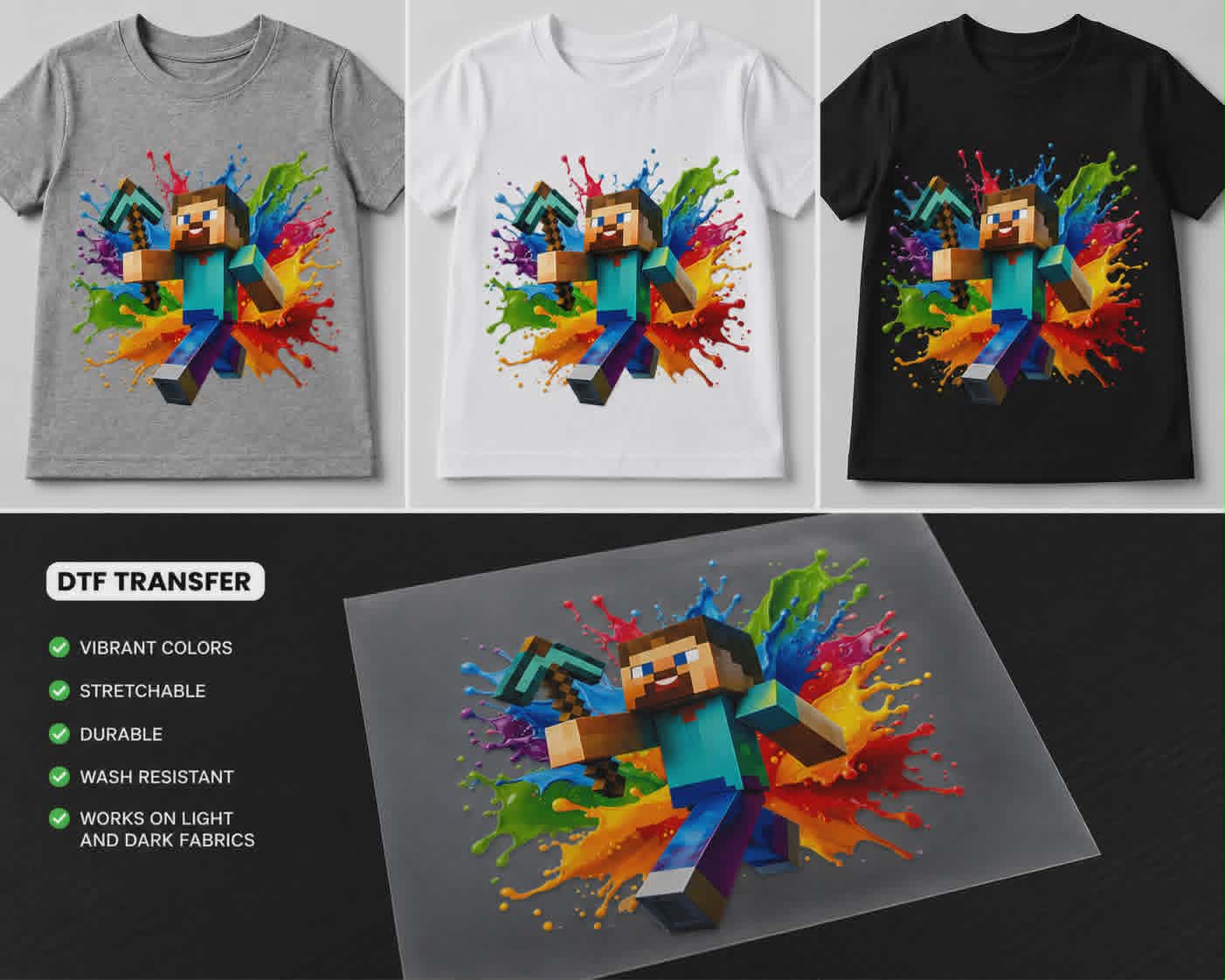 Kids' Graphic Tee – Toddler & Youth Collection – DTF T‑Shirts