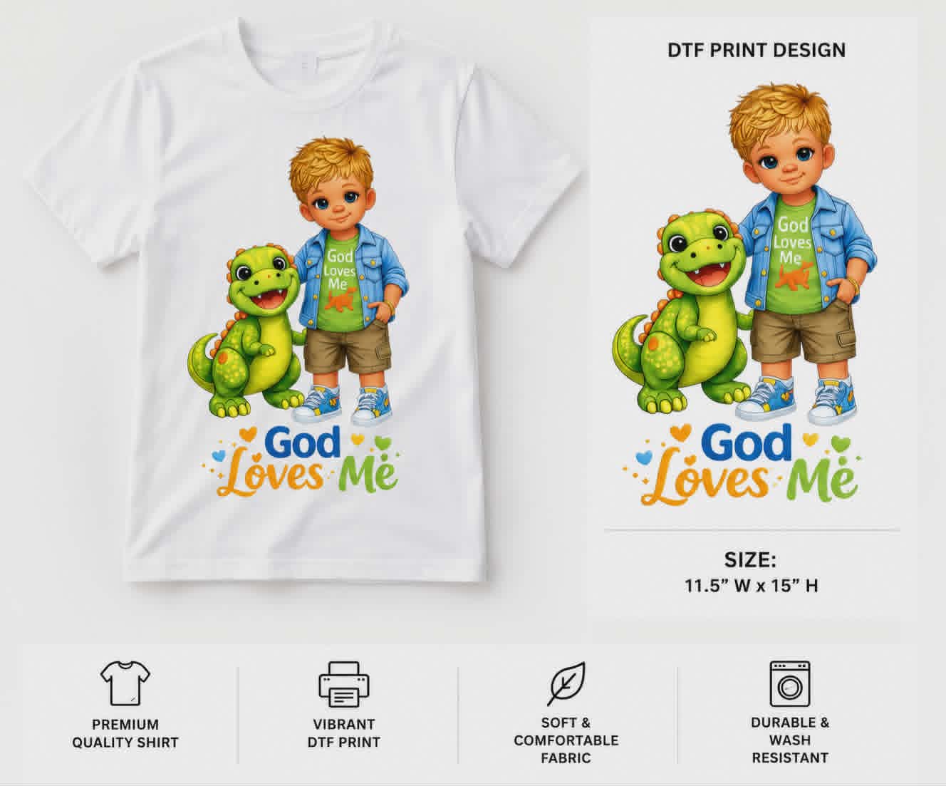 Kids' Graphic Tee – Toddler & Youth Collection – DTF T‑Shirts